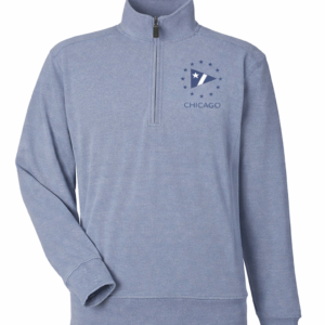 Pique Fleece 1/4 Zip-Men's Blue